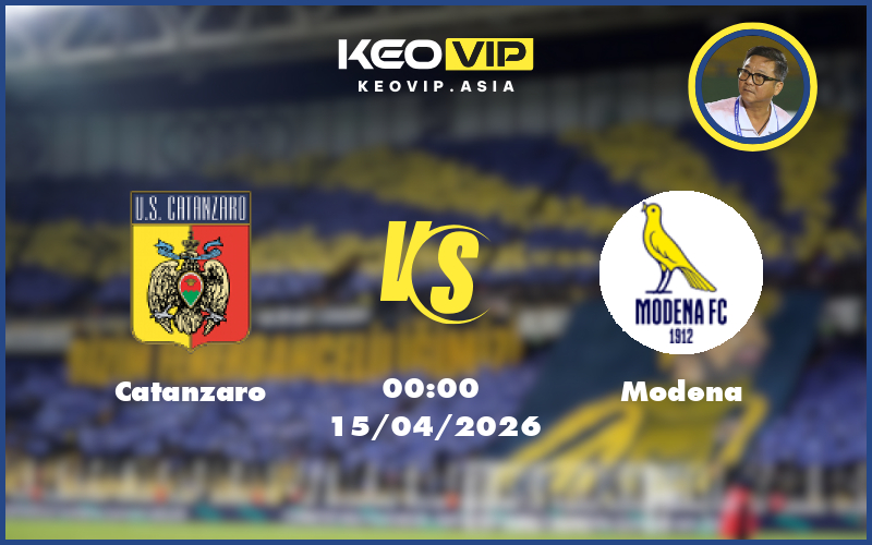 Nhận định soi kèo Catanzaro gặp Modena 00:00 ngày 15/04/2026 tại Hạng 2 Ý