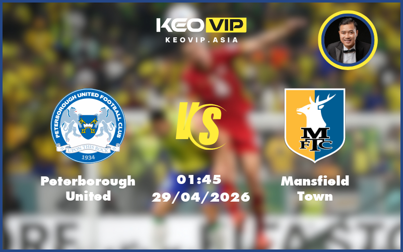 peterborough united mansfield town 29 04 hang 3 anh - Nhận định soi kèo Peterborough United gặp Mansfield Town 01:45 ngày 29/04/2026 tại Hạng 3 Anh