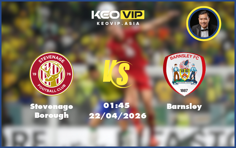 Nhận định soi kèo Stevenage Borough gặp Barnsley 01:45 ngày 22/04/2026 tại Hạng 3 Anh